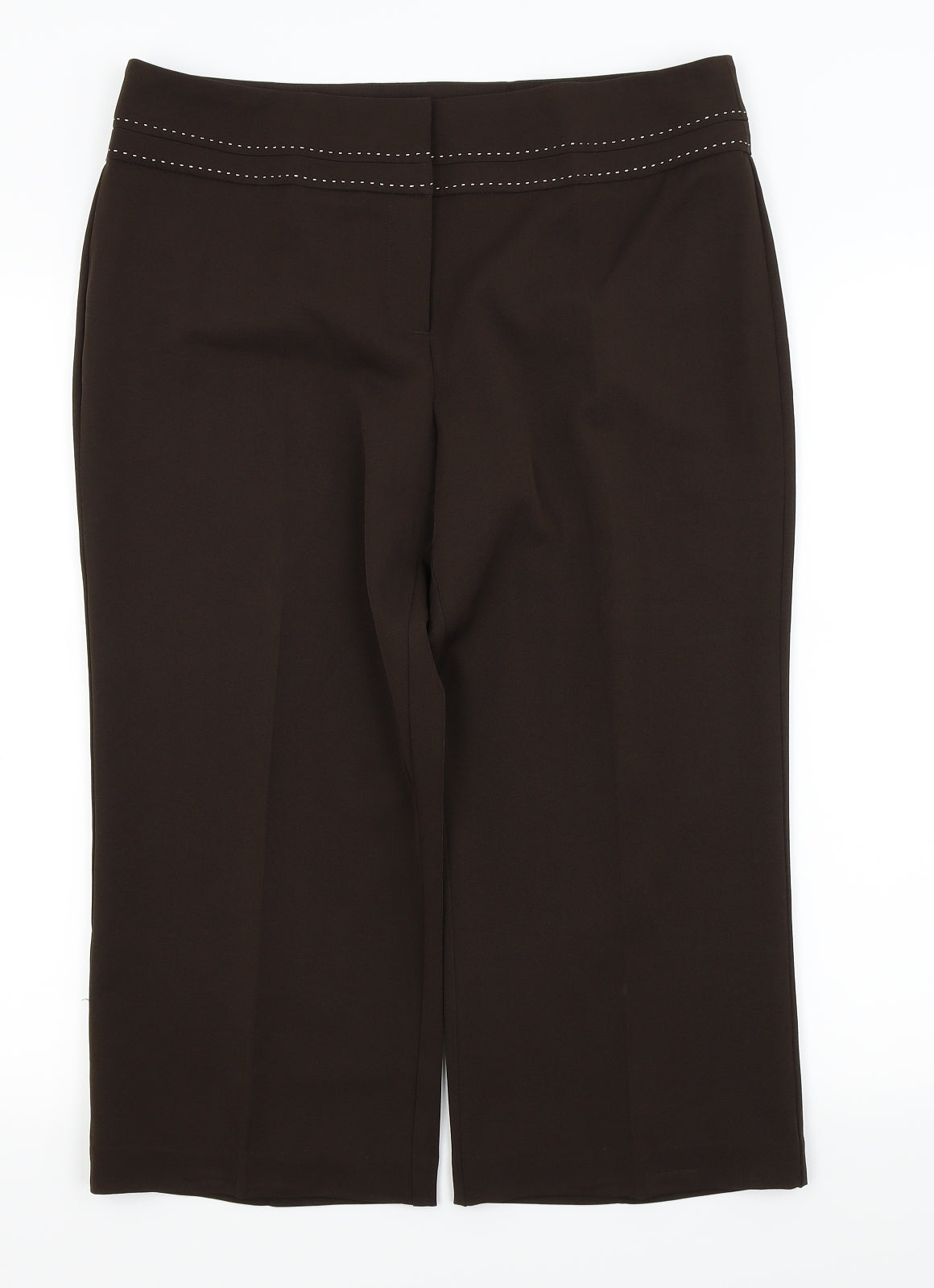 South Womens Brown   Capri Trousers Size 14
