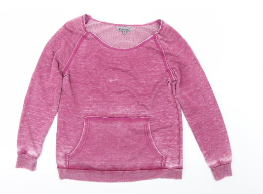 MAD MODELE Womens Pink   Pullover Sweatshirt Size M