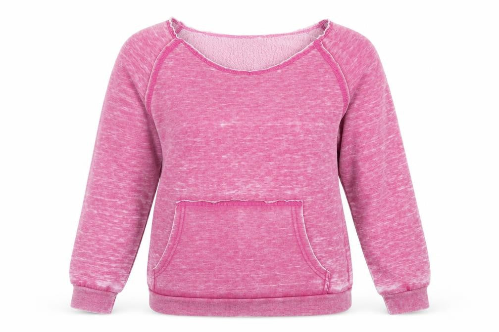 MAD MODELE Womens Pink   Pullover Sweatshirt Size M