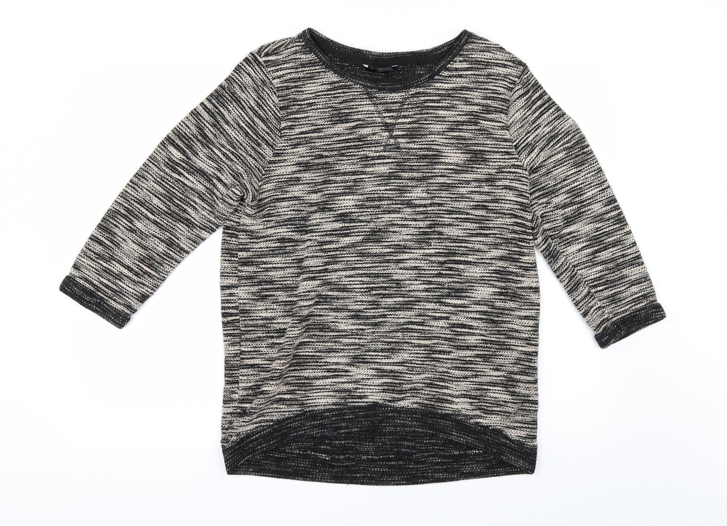 H&M Womens Beige Striped  Pullover Jumper Size S