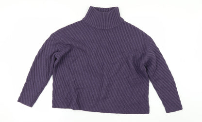 Front view of Dash women’s purple jumper, size S
