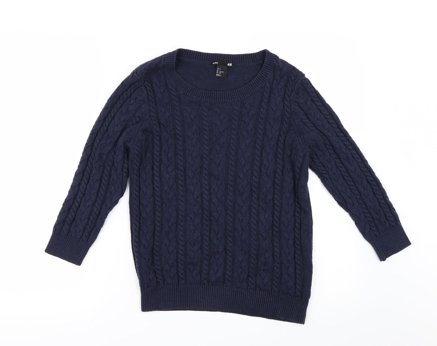 H&M Womens Blue   Pullover Jumper Size S