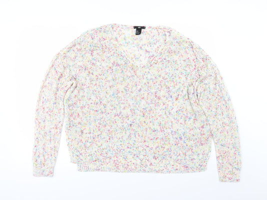 H&M Womens Multicoloured   Pullover Jumper Size S