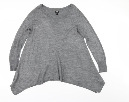 H&M Womens Grey   Pullover Jumper Size S