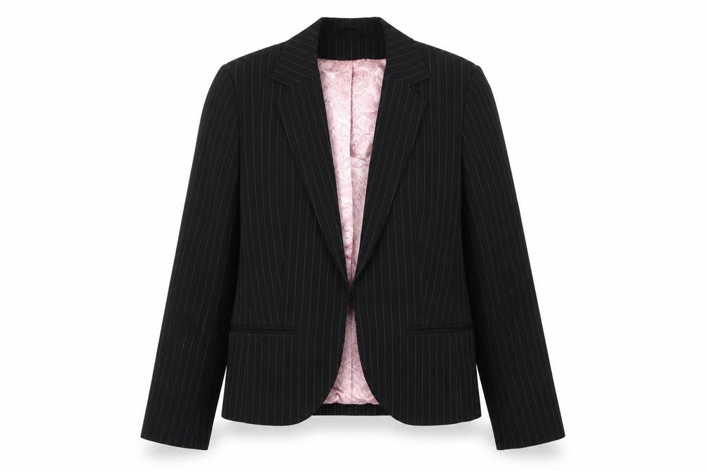 Dorothy Perkins Womens Black Striped  Jacket Suit Jacket Size 10