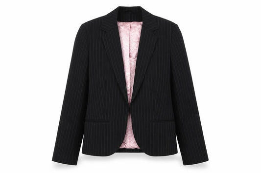 Dorothy Perkins Womens Black Striped  Jacket Suit Jacket Size 10