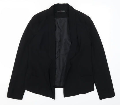 Additional front view of Atmosphere women’s black jacket suit jacket, size UK 12
