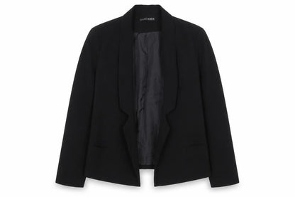 Front view of Atmosphere women’s black jacket suit jacket, size UK 12