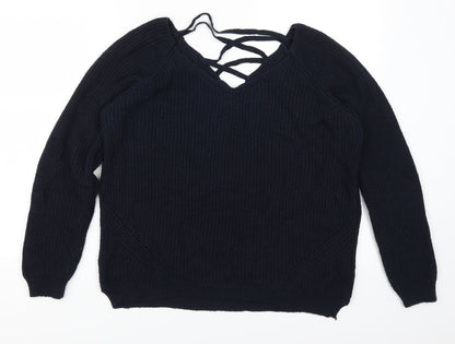 Additional front view of F&F women’s blue jumper, size UK 10