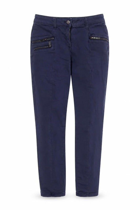 Front view of Next women’s blue denim skinny jeans, size UK 6, 27-inch leg