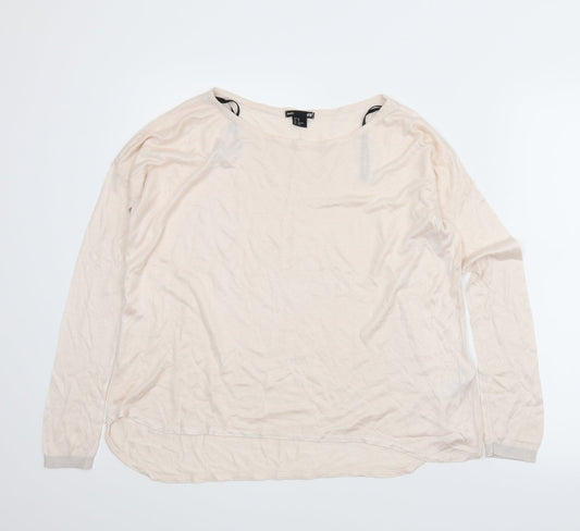 H&M Womens Beige   Pullover Jumper Size XS