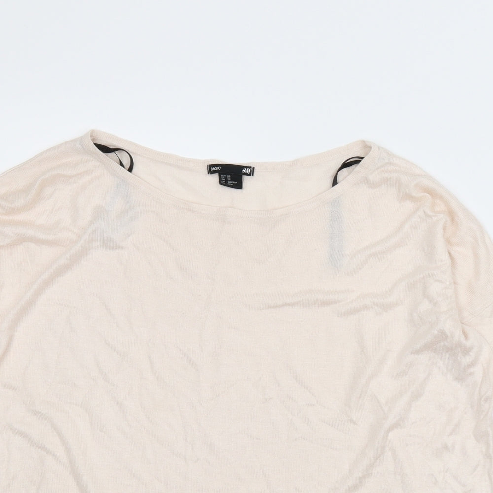 H&M Womens Beige   Pullover Jumper Size XS
