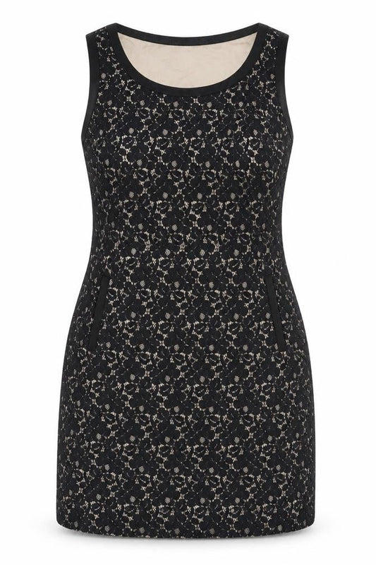 Oasis Womens Black Floral  A-Line  Size 12