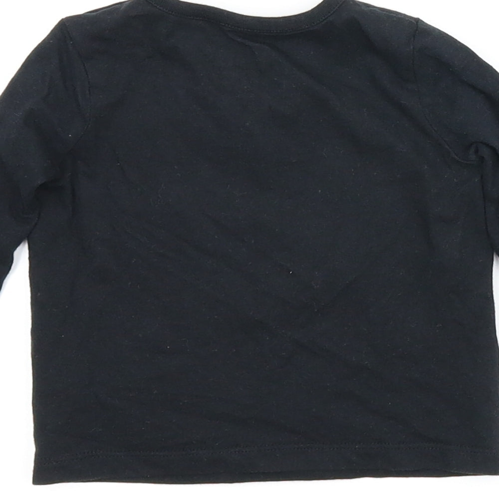 Fred & Flo Baby Black   Basic T-Shirt Size 3-6 Months