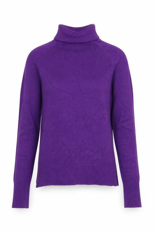 Front view of Preworn women’s purple jumper, size S