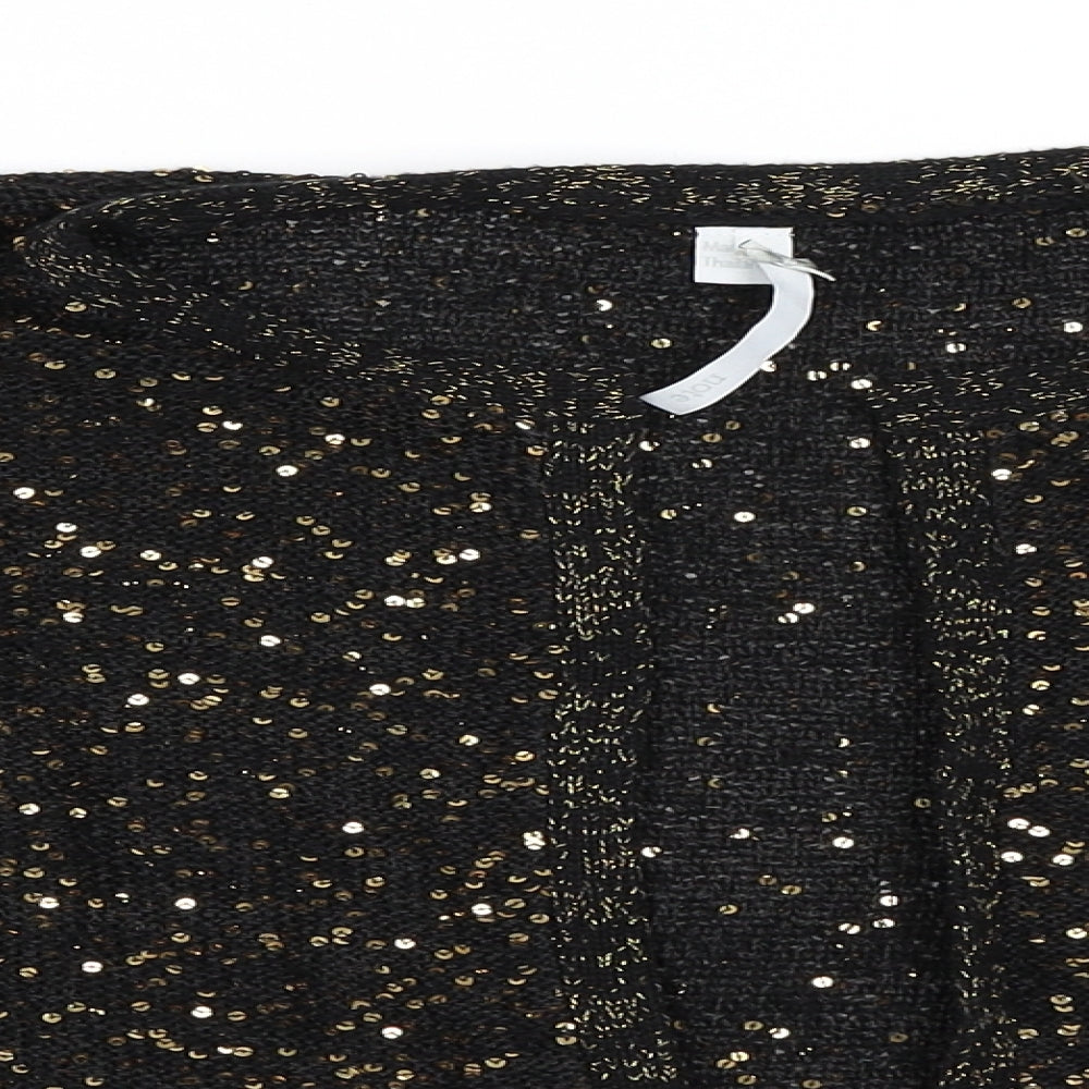 note Womens Black   Cardigan Jumper Size 16