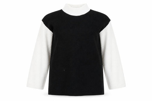 Front view of Preworn women’s black jumper, size M