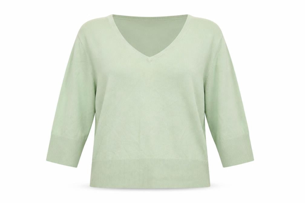 M&Co Womens Green  Knit Pullover Jumper Size XL
