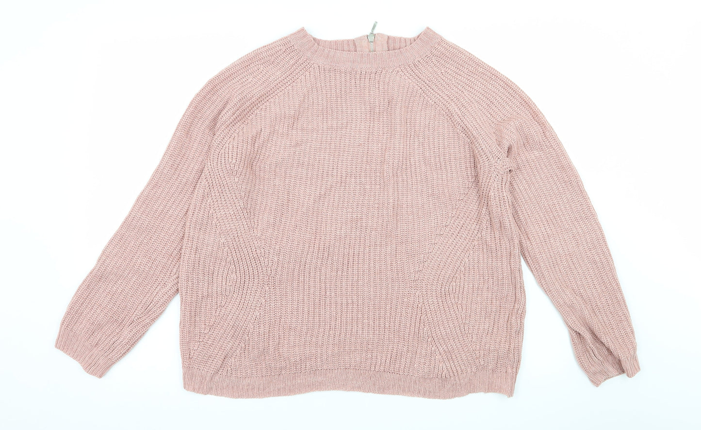Dorothy Perkins Womens Pink  Knit Pullover Jumper Size 14