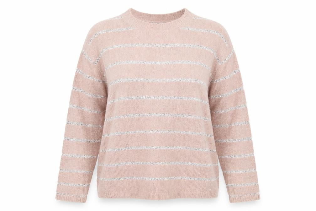 Peacocks Womens Pink  Knit Pullover Jumper Size M