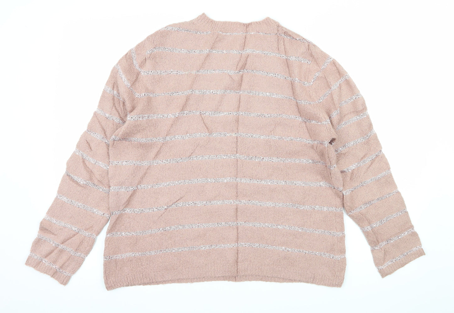 Peacocks Womens Pink  Knit Pullover Jumper Size M