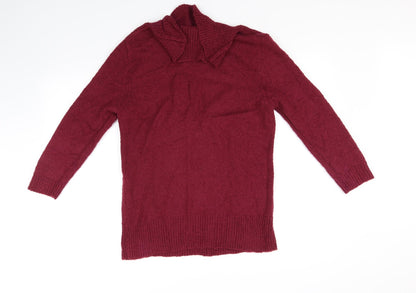 Back view of Kliss women’s purple jumper, size L