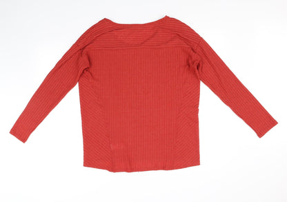 Back view of Next women’s orange jumper, size UK 14
