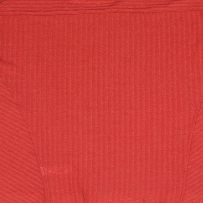 Brand and care label for Next women’s orange jumper, size UK 14