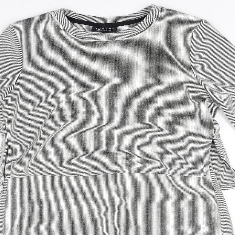 Topshop Womens White   Fit & Flare  Size 8