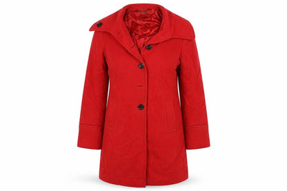 Front view of Country Casuals women’s red jacket, size M