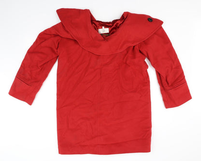 Back view of Country Casuals women’s red jacket, size M