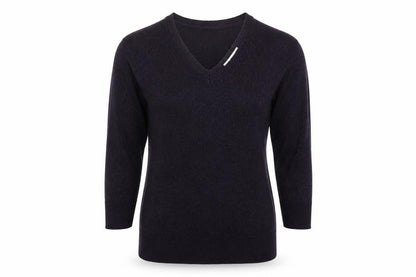 Front view of Next women’s purple jumper, size UK 10