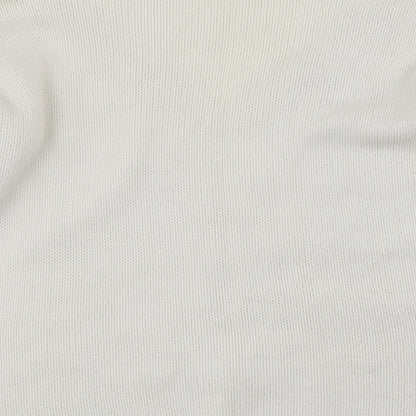 Brand and care label for Yoins women’s ivory jumper, size M