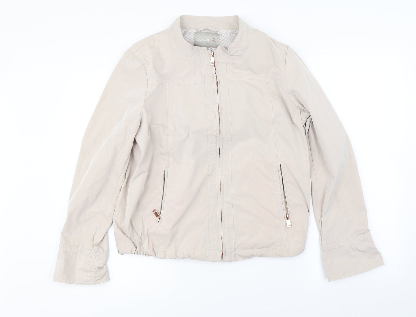 Concept K  Womens Beige   Jacket Coat Size 14