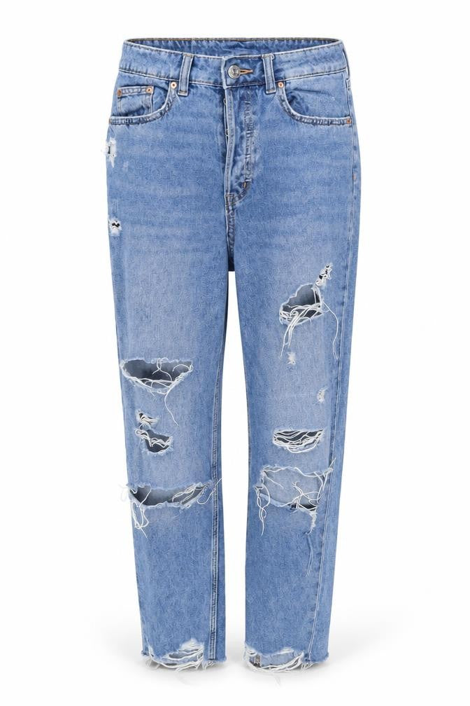 H&M Womens Blue   Straight Jeans Size 8 L25 in