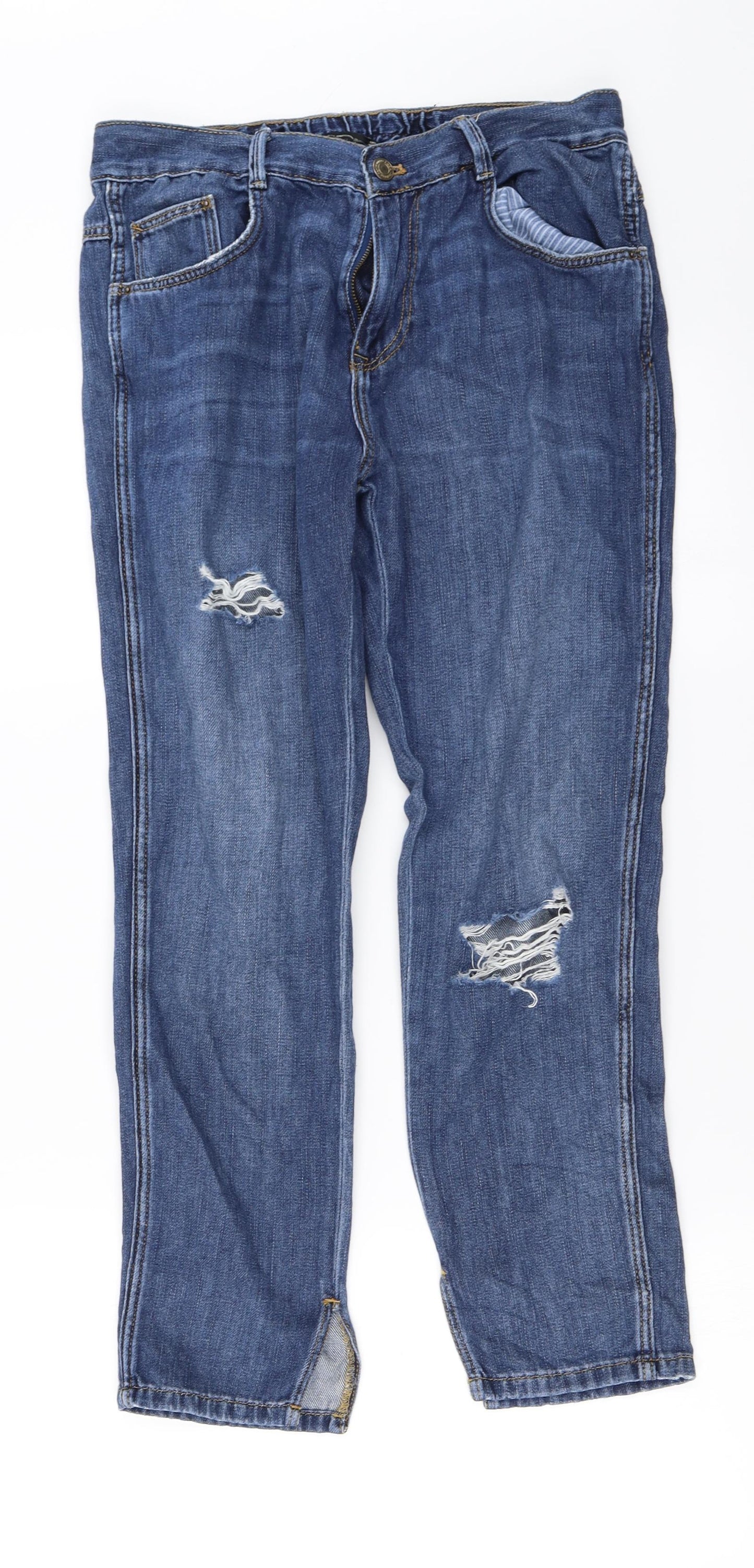 Zara Womens Blue   Straight Jeans Size 28 in L24 in