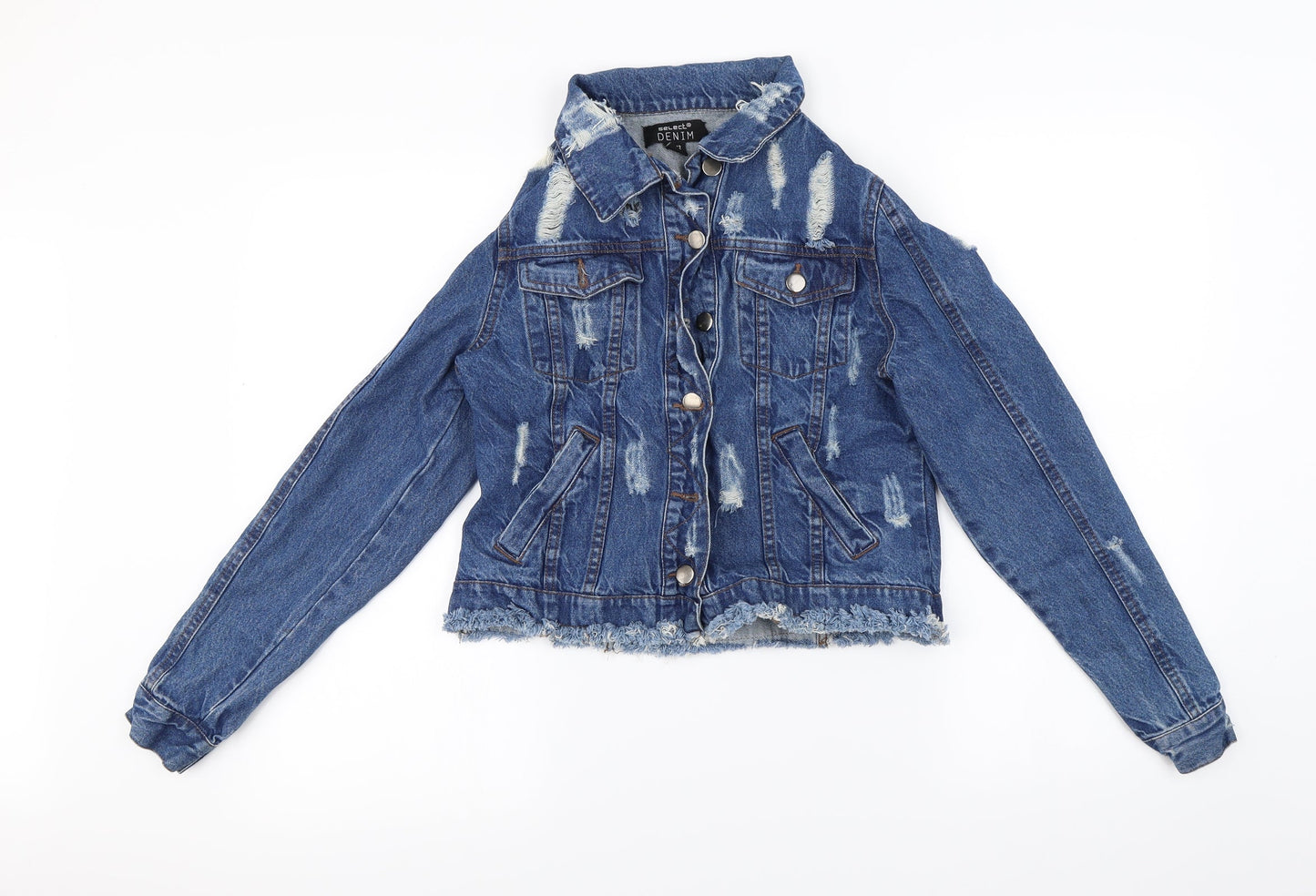 Select Womens Blue   Jacket Coat Size 12