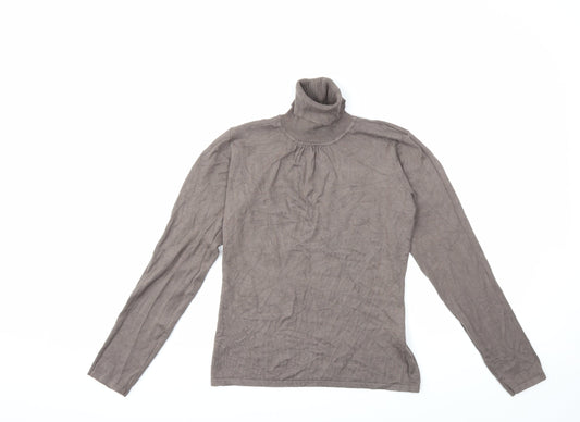 Affinites Womens Brown  Knit Pullover Jumper Size M