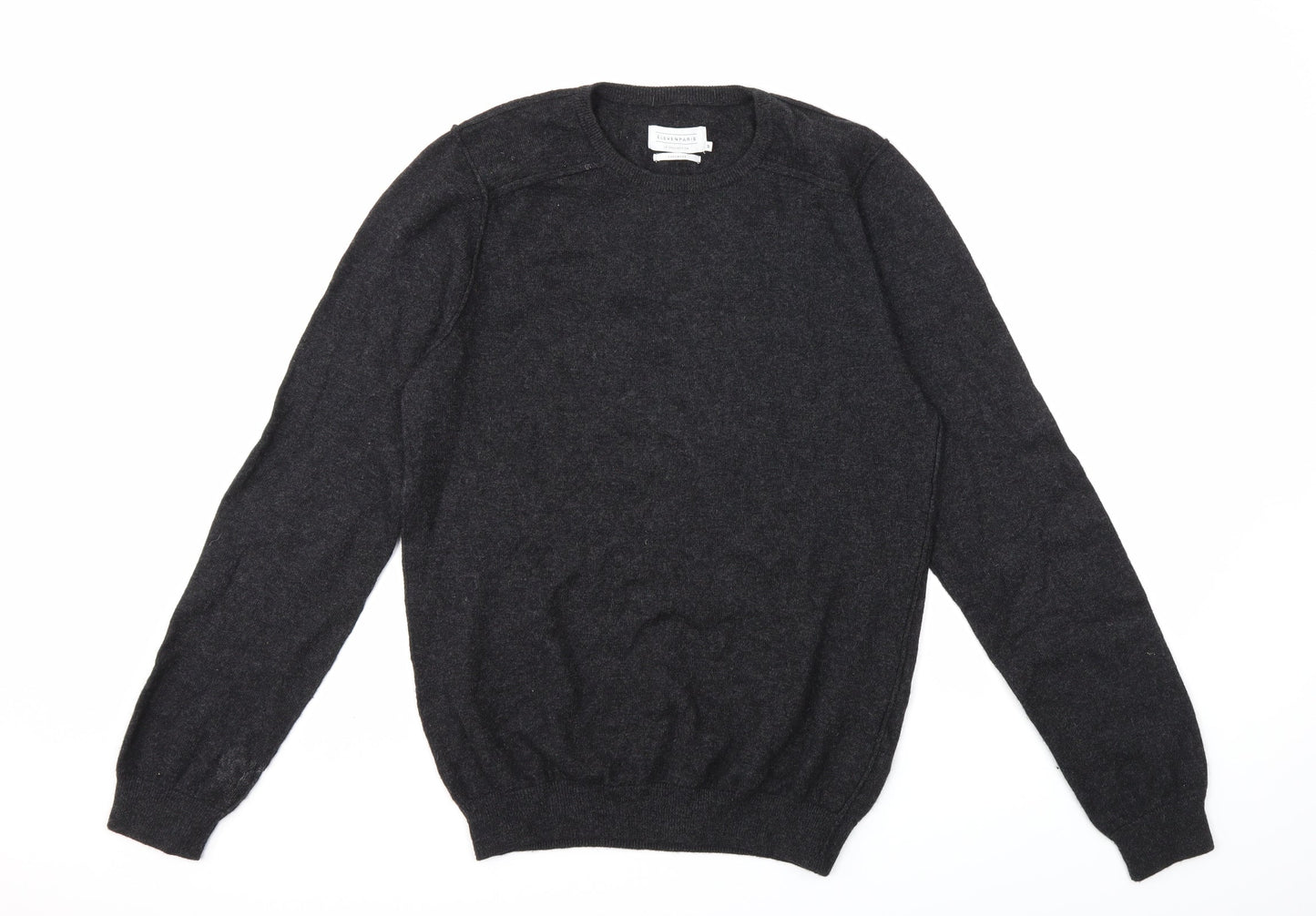 Eleven Paris Mens Grey  Knit Pullover Jumper Size M