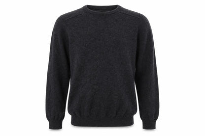 Front view of Eleven Paris men’s grey knit jumper, size M