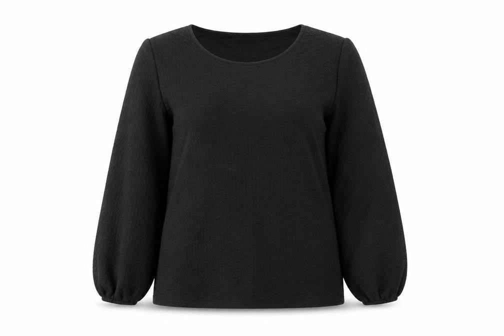 Only Carmakoma Womens Black   Pullover Sweatshirt Size L