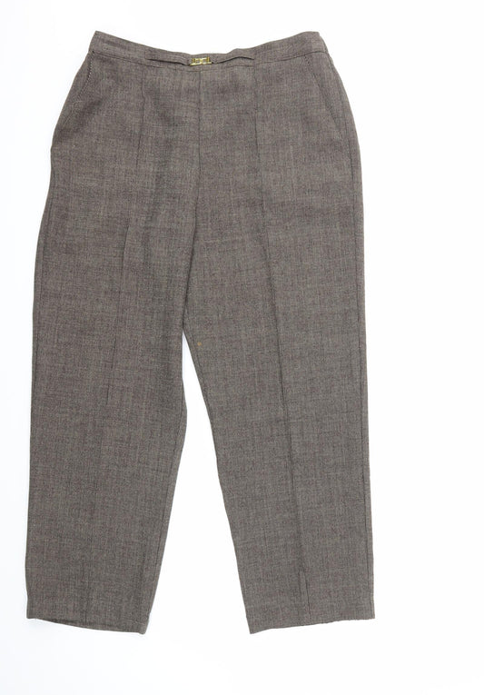happit Womens Brown   Trousers  Size 14 L25 in