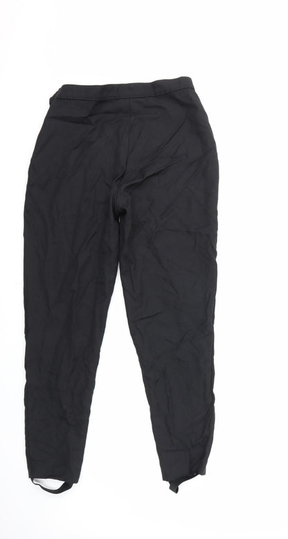 Back view of silmma women’s black trousers, size UK 14, 28-inch leg