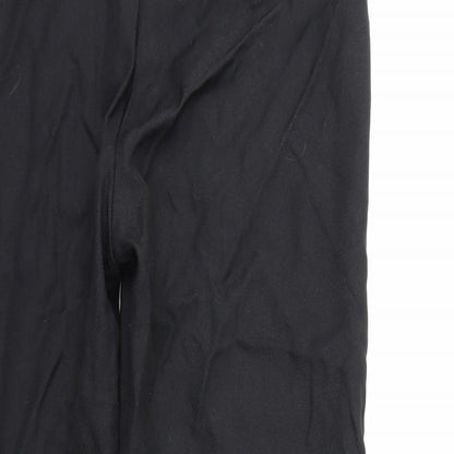 Brand and care label for silmma women’s black trousers, size UK 14, 28-inch leg