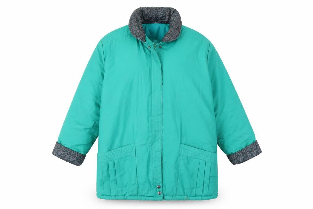 Preworn Womens Green   Overcoat Coat Size 14