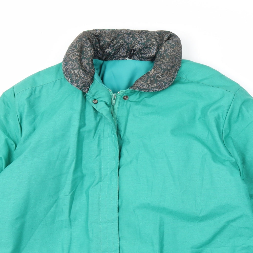 Preworn Womens Green   Overcoat Coat Size 14