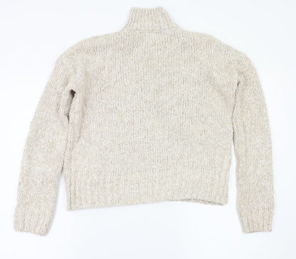 Back view of pins& staples women’s grey jumper, size XS