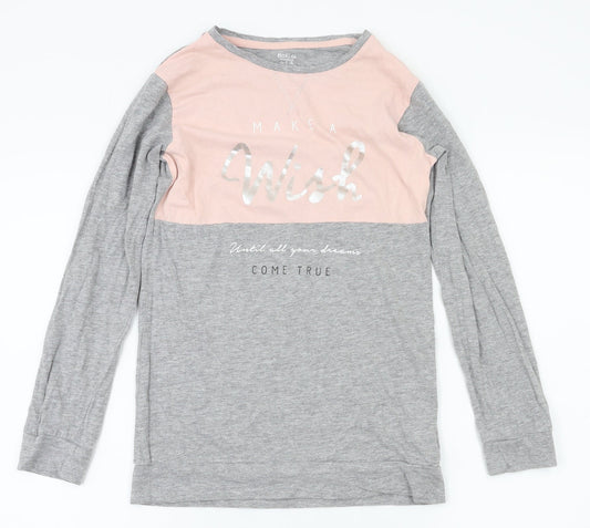 F&F  Girls Grey   Basic T-Shirt Size 9-10 Years