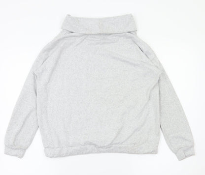 Back view of Tu women’s grey jumper, size UK 10
