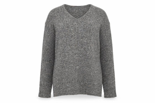 Front view of Debenhams women’s grey jumper, size M